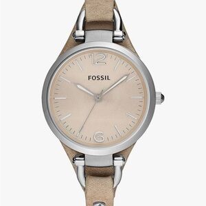 Fossil leather band watch